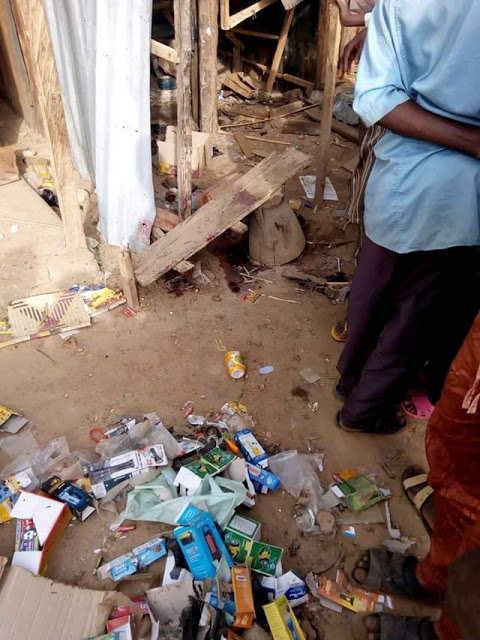 Photos from the scene of explosion that rocked Borno Village