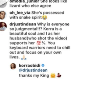 Korra Obidi shares a semi-nude dance video for hubby, Nigerians react