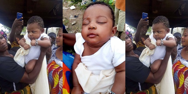 Checkout photos of a cute baby abandoned in the bush