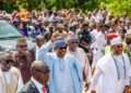 President Buhari walks home from Eid praying ground in Daura