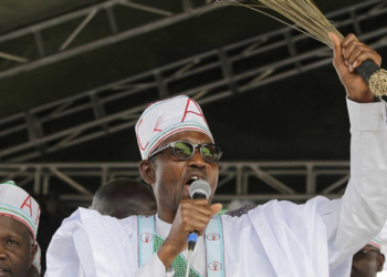 President Muhammadu Buhari durin Political campaign