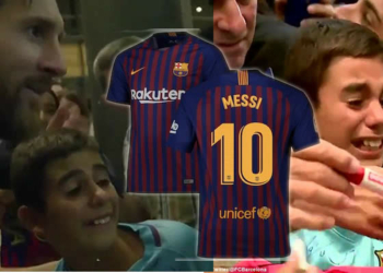Young Barcelona fan Cries