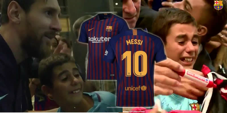 Young Barcelona fan Cries