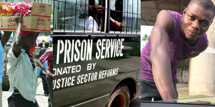 Gala seller feed prisoners for free in Lagos Traffic