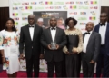 Chief of Civil Military Affairs [CCMA], Major General Nuhu Angbanzo, Leader of the Nigerian Army delegation and representatives of The Chief of Army Staff at TheNigerian News Awards and Honours in London where Lt. General TY Buratai was honored as a “Millenium Achiever” for sustaining the victory against Boko Haram.