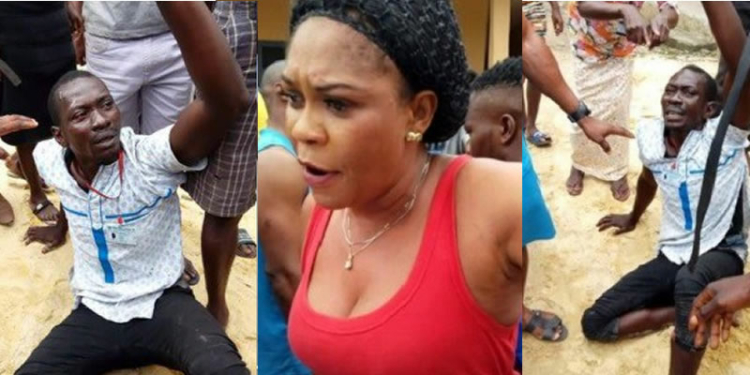 Thief beaten to stupor for robbing, romancing female victim