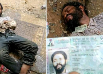 Mad man caught with live snake in Elele Alimi in Emohua LGA of Rivers state