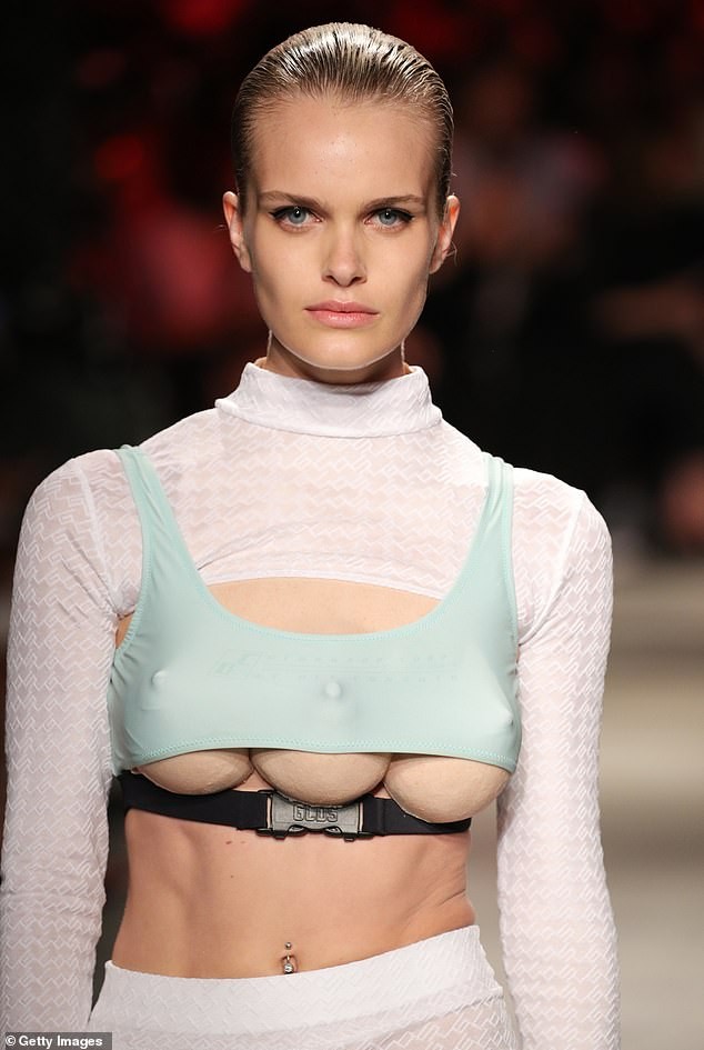 Photos: Models with three breasts hit the runway at the?2018 Milan Fashion Week