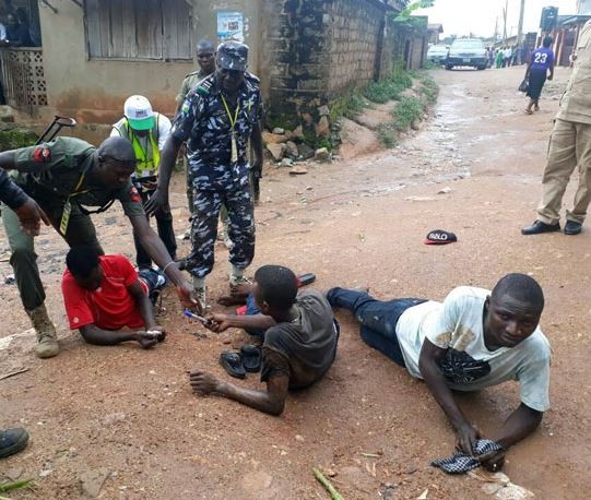 #OsunRerun: Police arrest three men?for allegedly carrying charms and other banned substances (Photos)