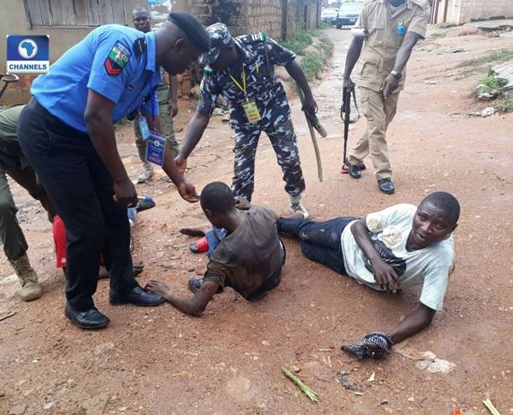 #OsunRerun: Police arrest three men?for allegedly carrying charms and other banned substances (Photos)