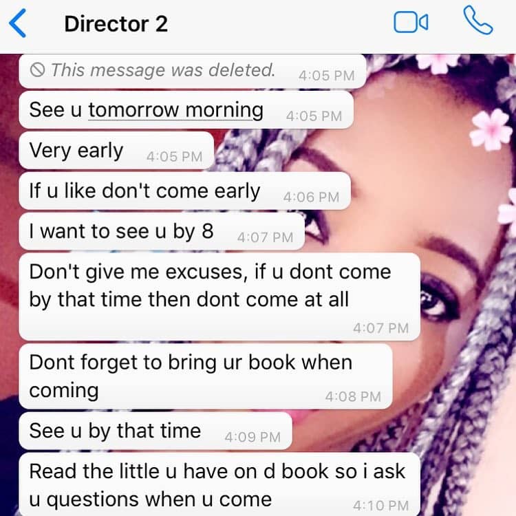 Actress Stella Clifford calls out married movie director demanding sex for work, shares screenshots of their chat