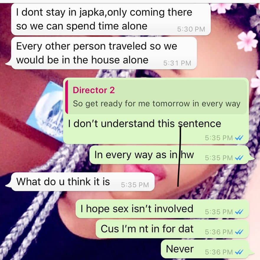 Actress Stella Clifford calls out married movie director demanding sex for work, shares screenshots of their chat