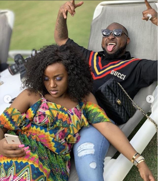 Lovely new photos of Davido and his boo Chioma?lounging together