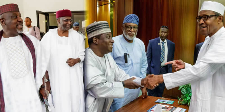 APC governors meet President Buhari