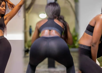 Seyi Shay show off 'hot' body in see-through leggings