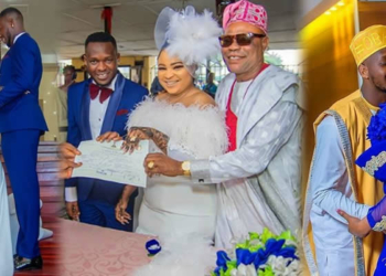 Actor Okiki Afolayan and actress Abimbola Ogunnowo ties the knot
