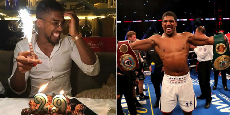 Anthony Joshua celebrates 29th birthday