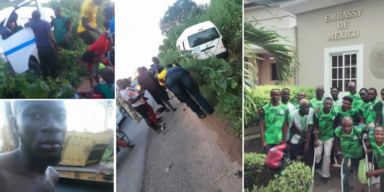 Nigeria Amputee Football Team involved in auto crash en-route Abuja for visa appointment