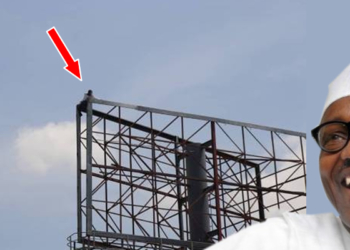 Man climbs billboard hanger in Adamawa, vows to commit