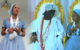 Ooni of Ife attends his wife, Olori Prophetess Naomi's church (Video)