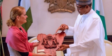 President Muhammadu Buhari Receiving Her Excellency Rt. Hon. Julie Payette