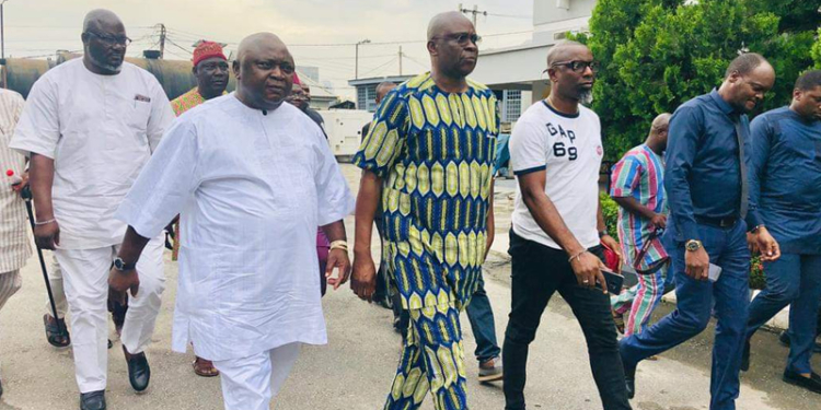 Fayose and entourage
