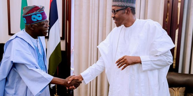 Tinubu meets President Muhammadu Buhari