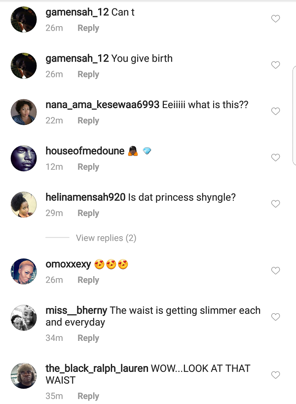 Curvy actress Princess Shyngle flaunts her extremely tiny waist and fans raise fears (screenshots)