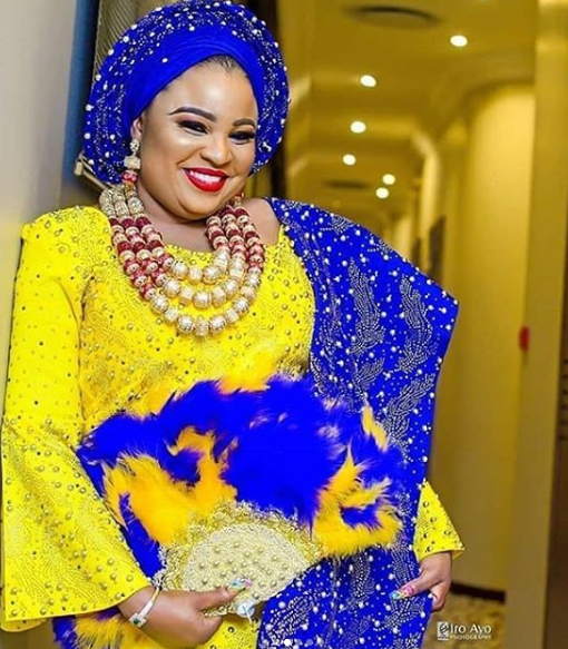 Photos from the traditional wedding of actress Abimbola Ogunnowo to her filmmaker lover, Okiki Afolayan