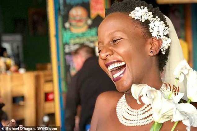 Lady who was sick of being asked when she was getting married ties the knot with herself in front of 30 guests (Photos)