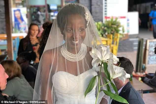 Lady who was sick of being asked when she was getting married ties the knot with herself in front of 30 guests (Photos)