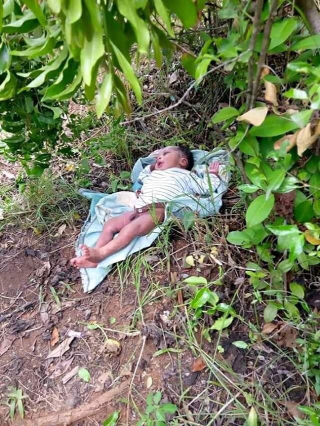 Photos: Beautiful baby boy found dumped in bush in Kenya