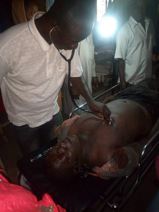 Photos: Huge tree falls on car in Adamawa, killing a popular Igbo Mechanic during heavy windstorm