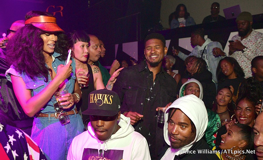 Usher celebrates his 40th birthday with Diddy, Tyga, Kevin Hart, Chris Brown, Keri Hilson and others (Photos)