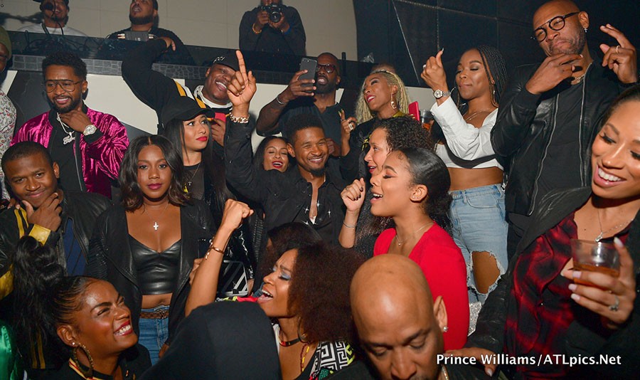 Usher celebrates his 40th birthday with Diddy, Tyga, Kevin Hart, Chris Brown, Keri Hilson and others (Photos)