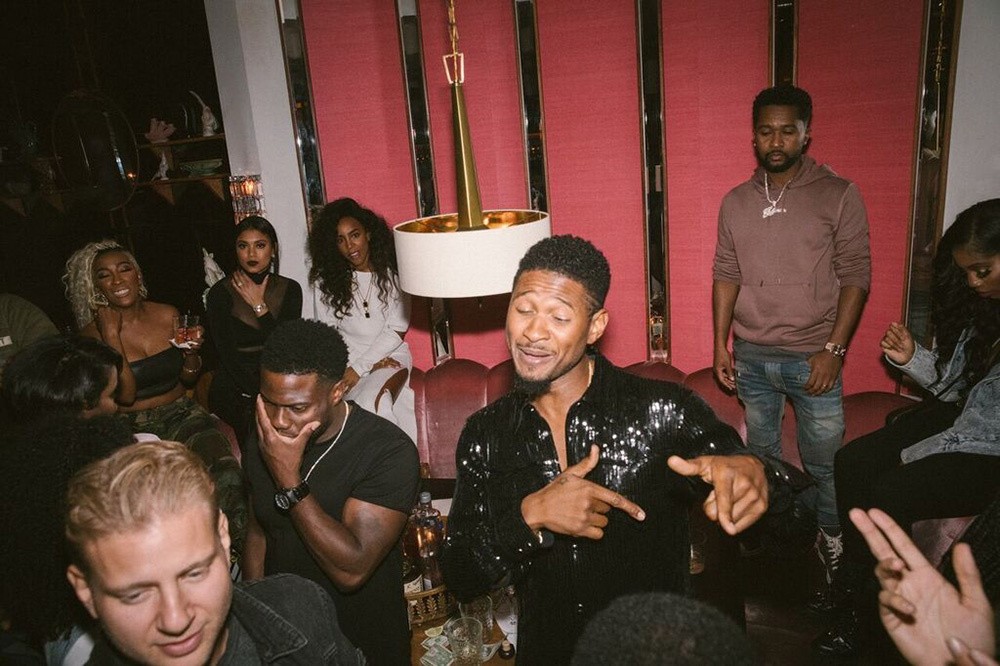 Usher celebrates his 40th birthday with Diddy, Tyga, Kevin Hart, Chris Brown, Keri Hilson and others (Photos)