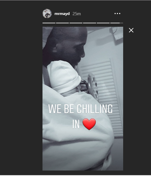 Singer May D and his Swedish fiancee, Carolina Wassmuth welcome a son (Photo)