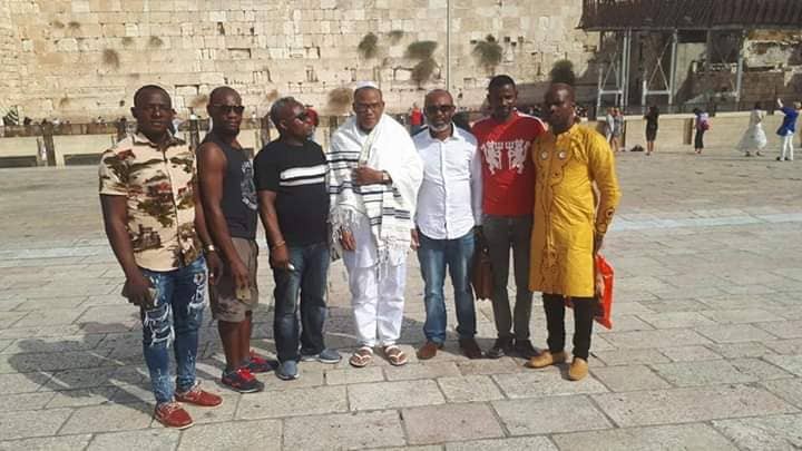 More photos of Nnamdi Kanu and his supporters in Jerusalem