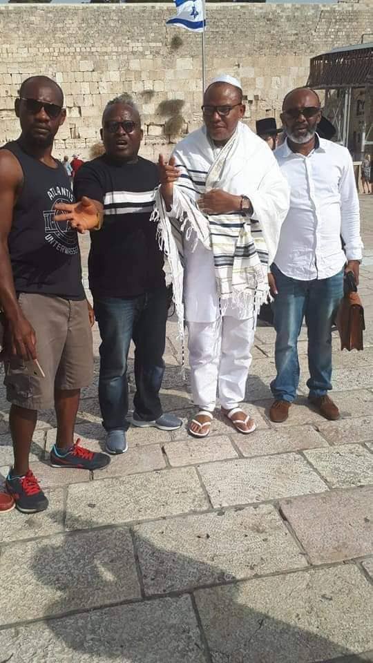 More photos of Nnamdi Kanu and his supporters in Jerusalem