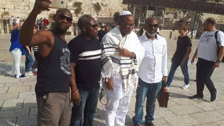 More photos of Nnamdi Kanu and his supporters in Jerusalem