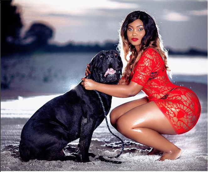 Curvy Tanzanian model, Sanchi causes a stir online with her enormous behind ?(Photos)