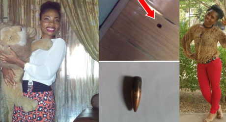 Lady narrowly escape death after a stray bullet pierce through her room in Imo State
