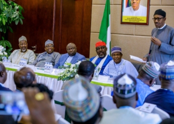 President Muhammadu Buhari in a meeting