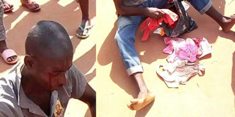 Man caught stealing female panties in Imo State