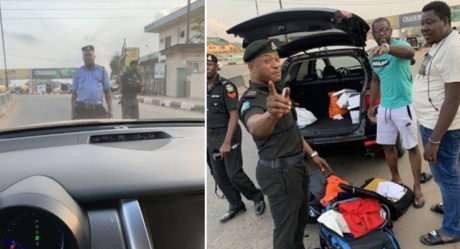 US returnee shocked at the way Nigerian Police treated him in Lagos (photo)