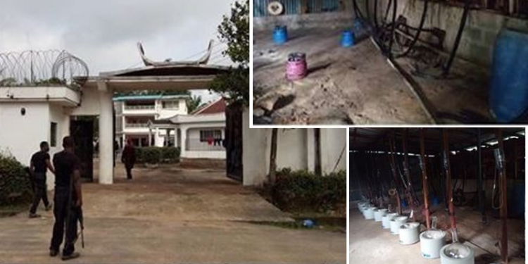 illegal methamphetamine laboratory in Orlu, Imo state.
