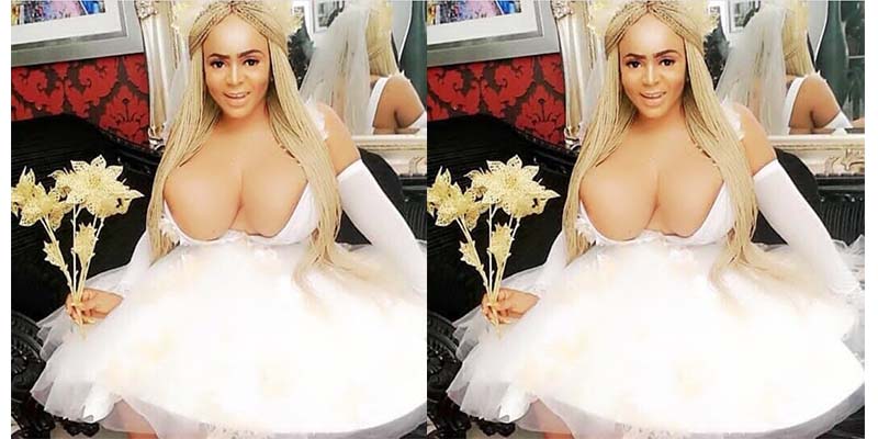Cossy's Boobs Nearly Spill Out Of Her Dress At Calabar Event