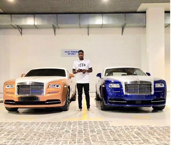 Nigerian striker Brown Ideye bought himself a 2018 Rolls Royce Wraith for his 30th birthday (Photos)
