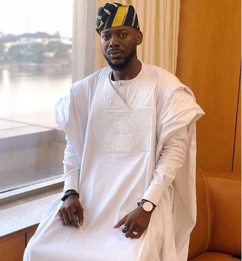 Falz, Adekunle Gold, Denola Grey, see all the "Agbadas" from the wedding of OAP Gbemi Olateru-Olagbegi to?Femi Ajayi