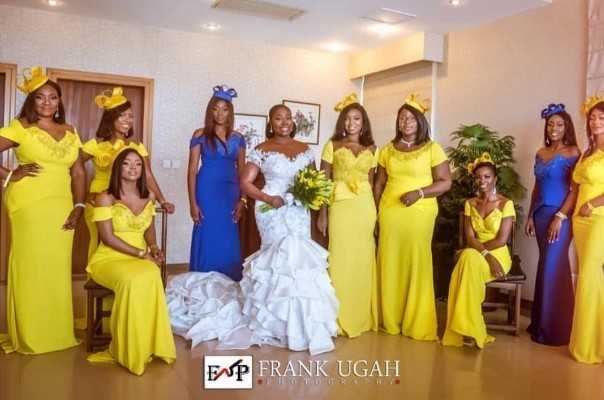 First photos from the white wedding of OAP Gbemi Olateru-Olagbegi & her hubby, Femi Ajayi